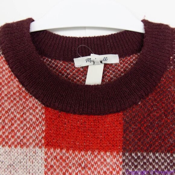 NEW Madewell Fenimore Pullover Sweater in Plaid, XS - Picture 15 of 15